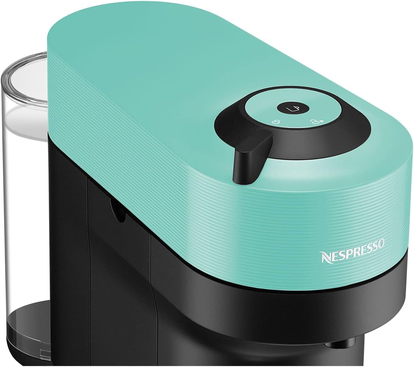 Espressomachine met Nespresso Krups Vertuo Pop capsules, inhoud: 560 ml, automatische capsuleherkenning, one-touch systeem, 4 kopgroottes, verkorte opwarmtijd, duurzaam, Aqua Mint, XN9204