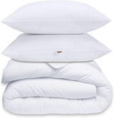 30519 220/240 Dekbedovertrek en 2 kussens Polyester/Katoen Wit 220 X 240 Cm Dekbedden en dekbedden Naty Shop