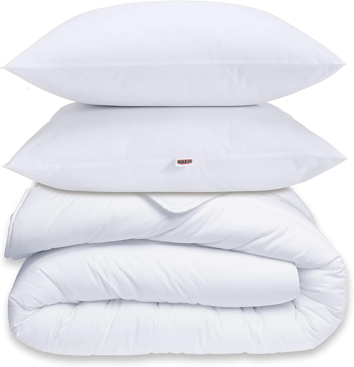30519 220/240 Dekbedovertrek en 2 kussens Polyester/Katoen Wit 220 X 240 Cm Dekbedden en dekbedden Naty Shop