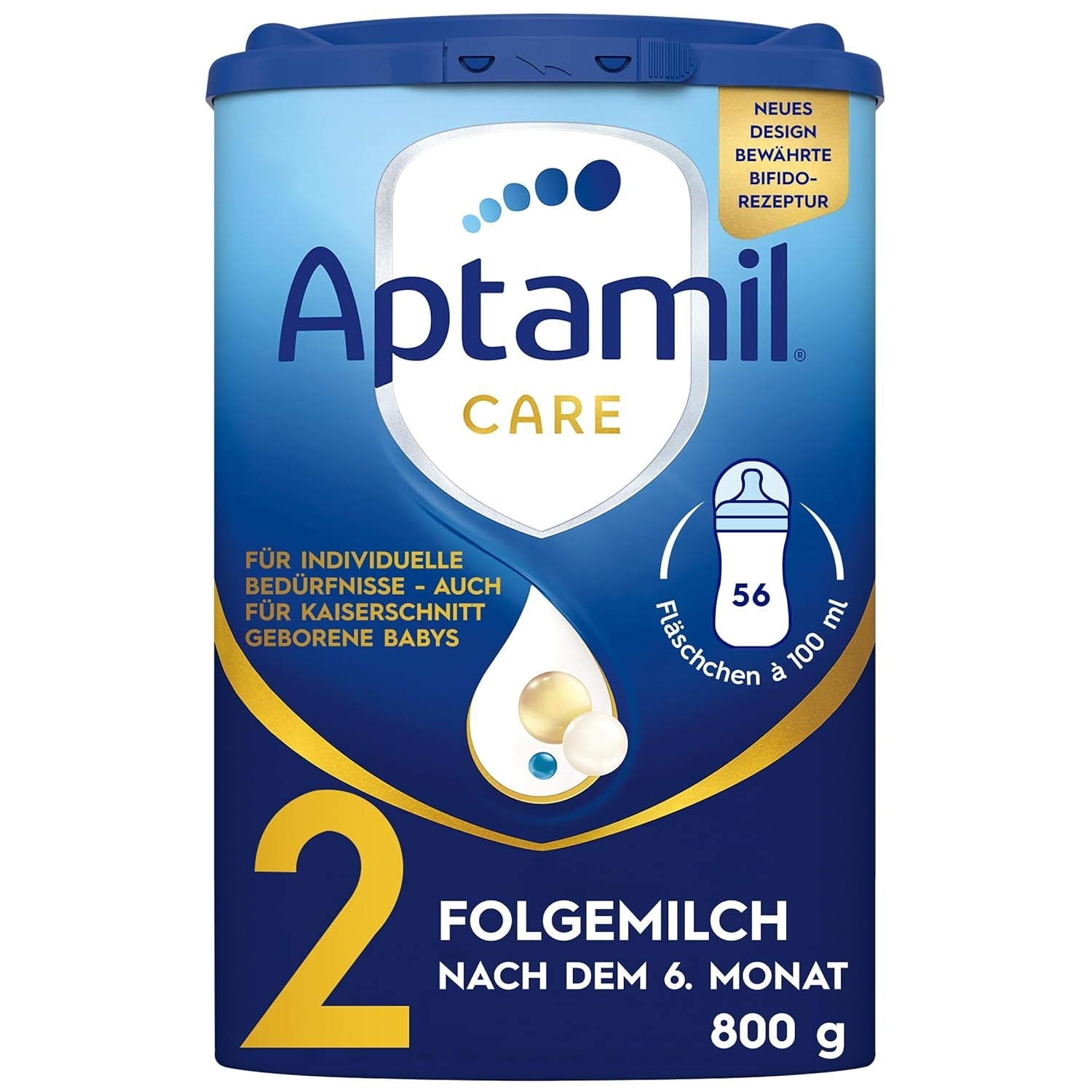 Aptamil Care 2 – Ook geschikt voor baby's geboren via een keizersnede – 1 x 800 g