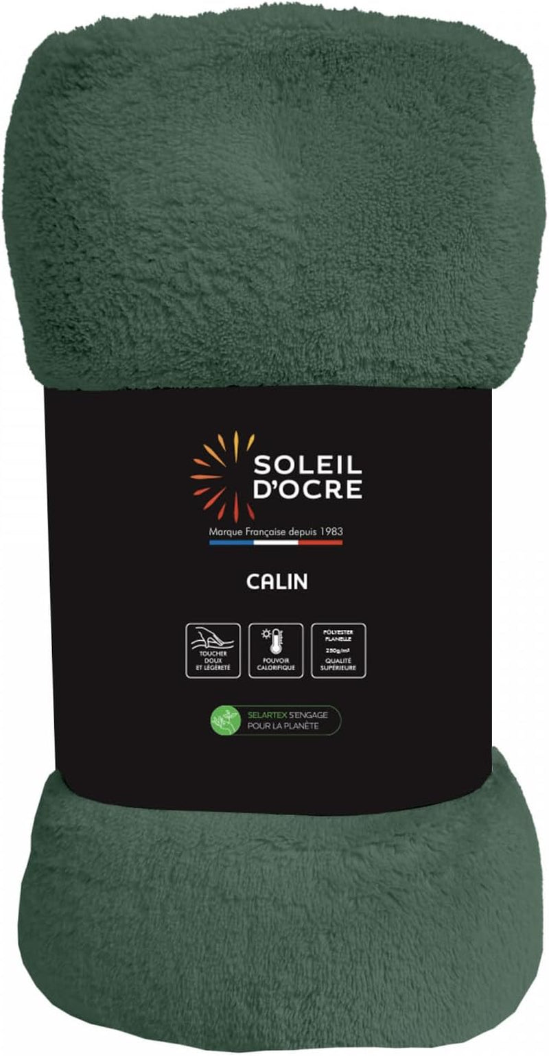 Soleil D'Ocre, flanellen deken, 220 X 240 Cm, Calin, bruin Dekbedden en dekbedden Naty Shop Persimon 180 X 220 Cm