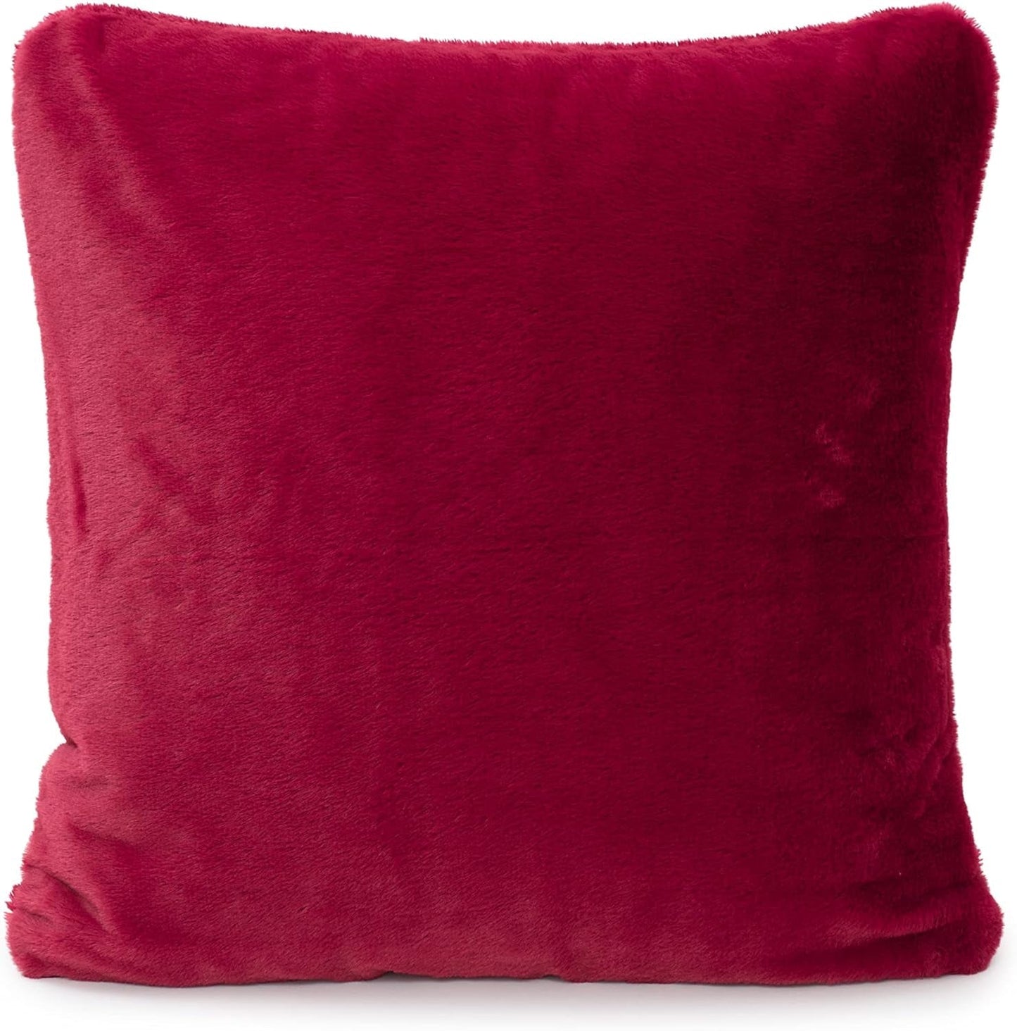 Gözze - Comfortabele kussensloop, Merino Feeling, 50X50 Cm - Donkergroen Bedden en dekens Besuche den Gözze-Store Karmijnrood