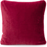 Gözze - Comfortabele kussensloop, Merino Feeling, 50X50 Cm - Donkergroen Bedden en dekens Besuche den Gözze-Store Karmijnrood