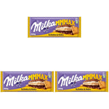 Milka Mmax Chocolade en Koekjes – Alpenmelkchocolade met melkroomvulling en knapperige stukjes koekjes – 300g