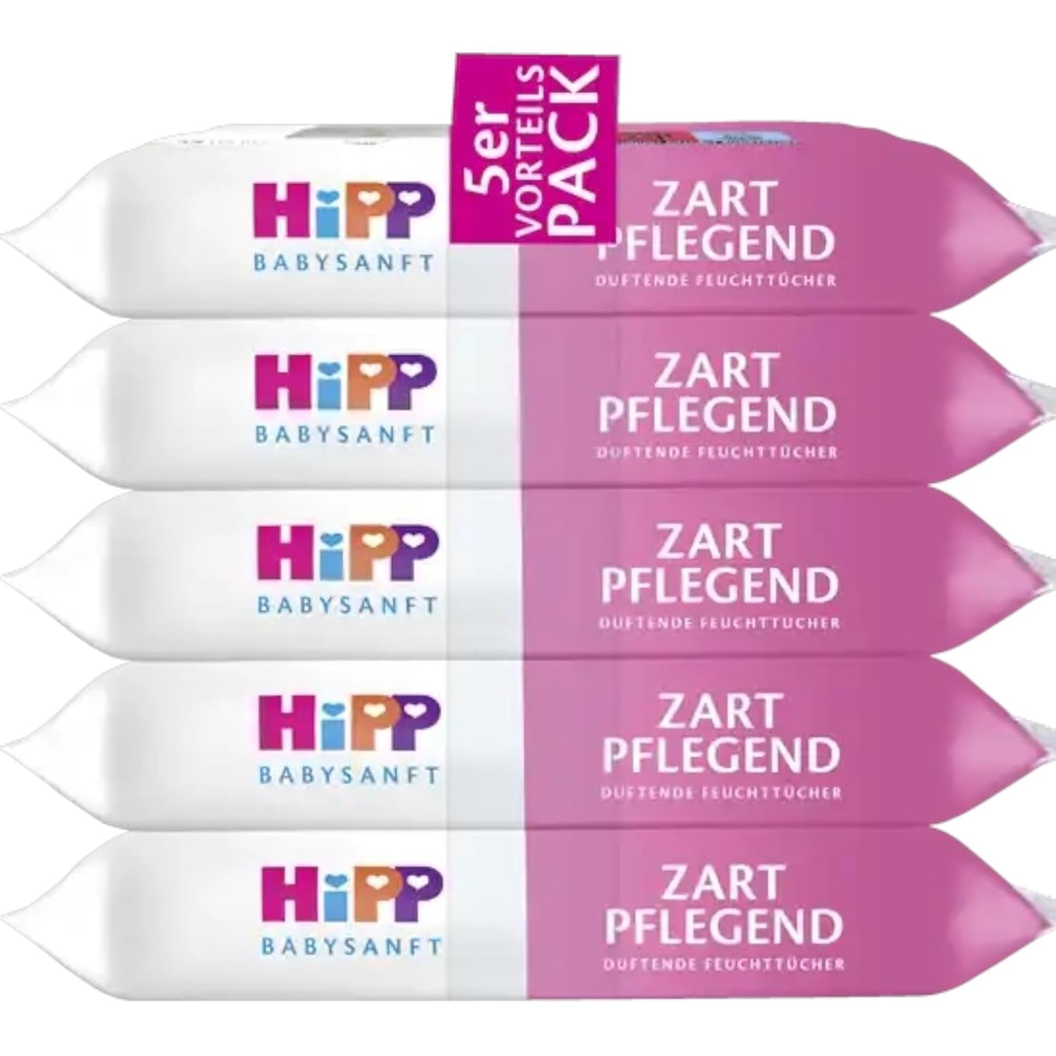 HiPP Babysanft Delicates Baby Natte Doekjes 720 stuks (3 x 240) met biologisch amandelextract, extra huidvriendelijk voor zachte reiniging van de gevoelige babyhuid