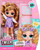LOL Verrassing! Tweens Core Doll - Fancy Girl - Inclusief 1 modepop met outfit en accessoires, 4 verzamelobjecten, Rose