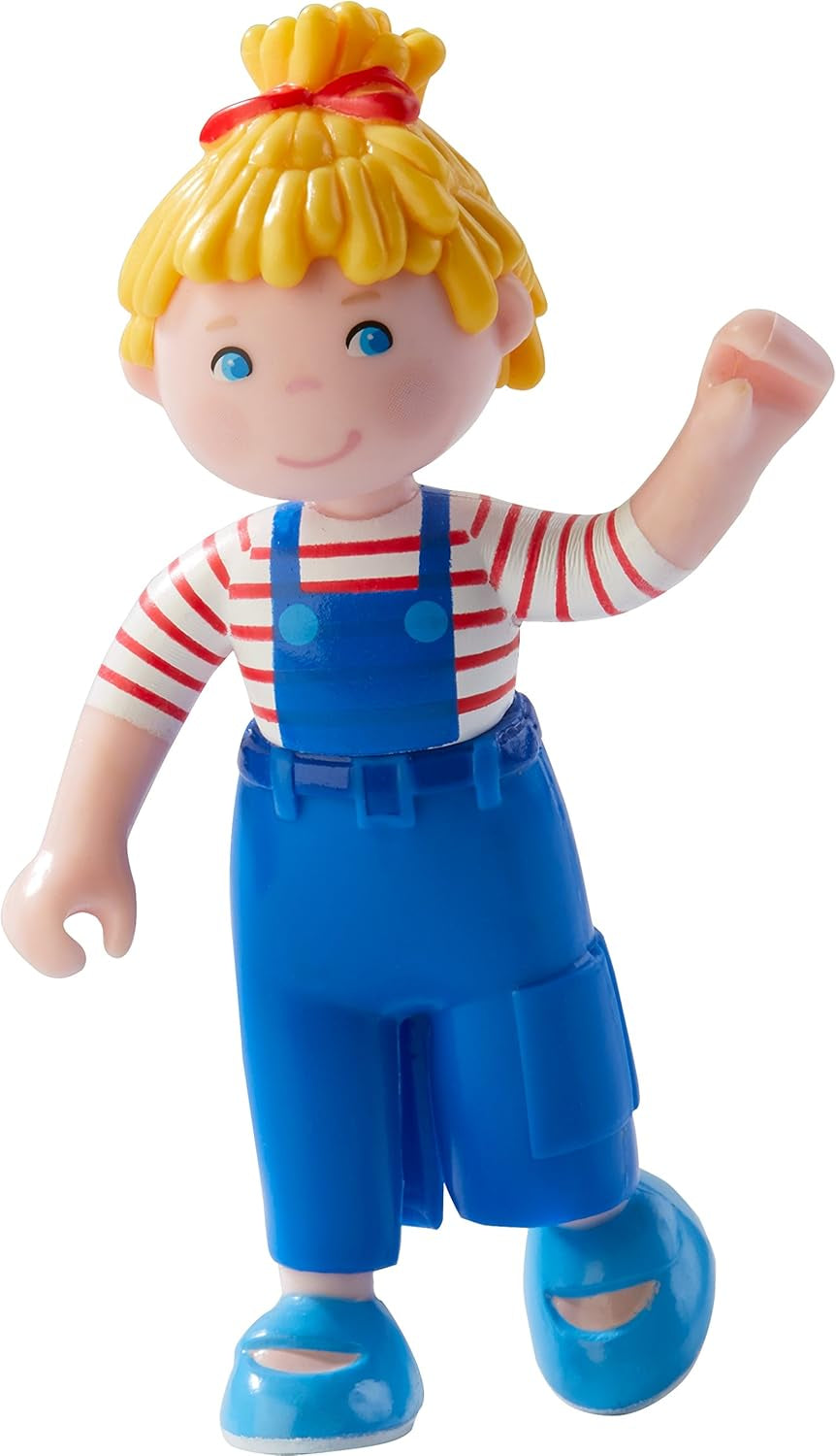 HABA 303672 - Kleine vriendjes - Conni | Schattige minipop vanaf 3 jaar | Duurzame plastic opvouwbare pop voor langdurig speelplezier | Cadeau voor alle fans van Conni Papusi Naty Shop Default-titel