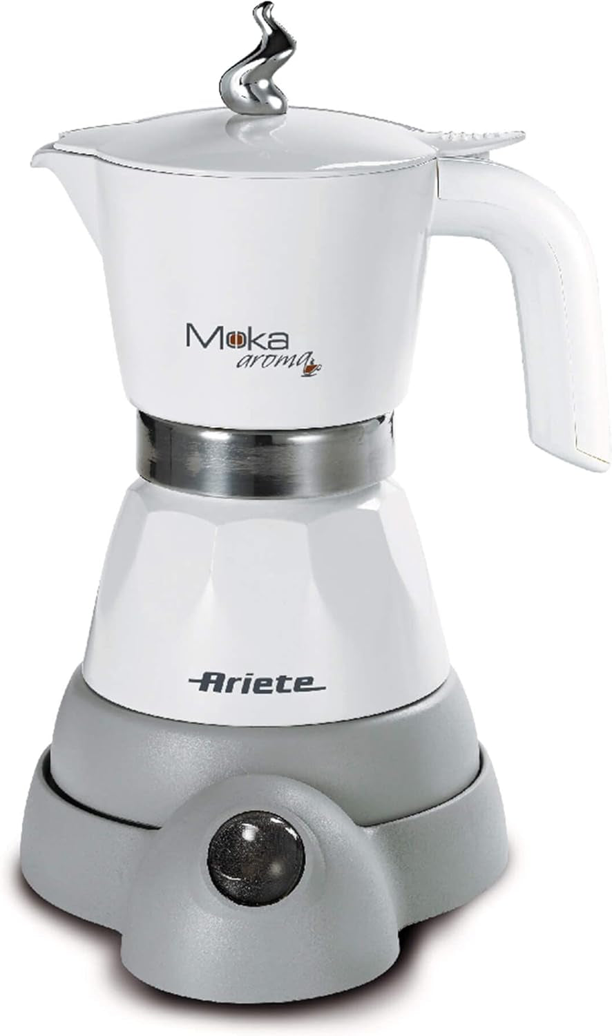 Ariete 1358 Moka Aroma, Elektrische espressomachine, 480 W, 2/4 espressokopjes, Zwart