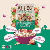 Allos, ongezoete bessenmuesli, verpakking 5 x 500 gram Granen Naty Shop