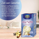 KRÜGER YOU Chai Latte Vanille Kaneel, instantbereiding voor melkdranken, op smaak gebracht met vanille en kaneel, 250 g (10 zakjes van 25 g)