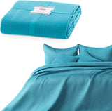 Ameliahome sprei 200X220 Cm donkergroene sprei met twee reliëfzijden Mat Satijn Carmen Bedden en Dekens Besuche den AmeliaHome-Store Carmen Türkis 170X210 Cm