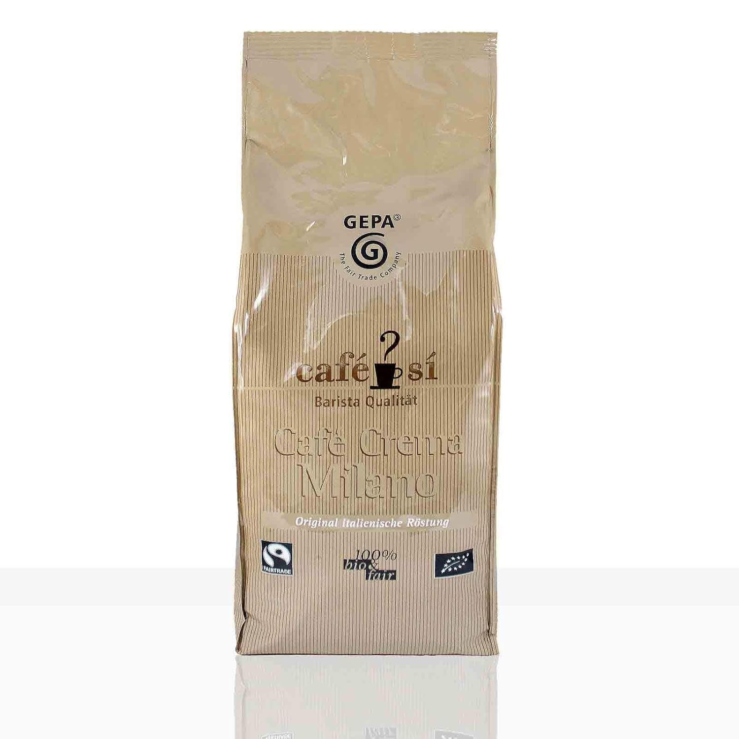 Cafe Si Cafe Crema Milano Fairtrade Koffie - 1kg koffiebonen