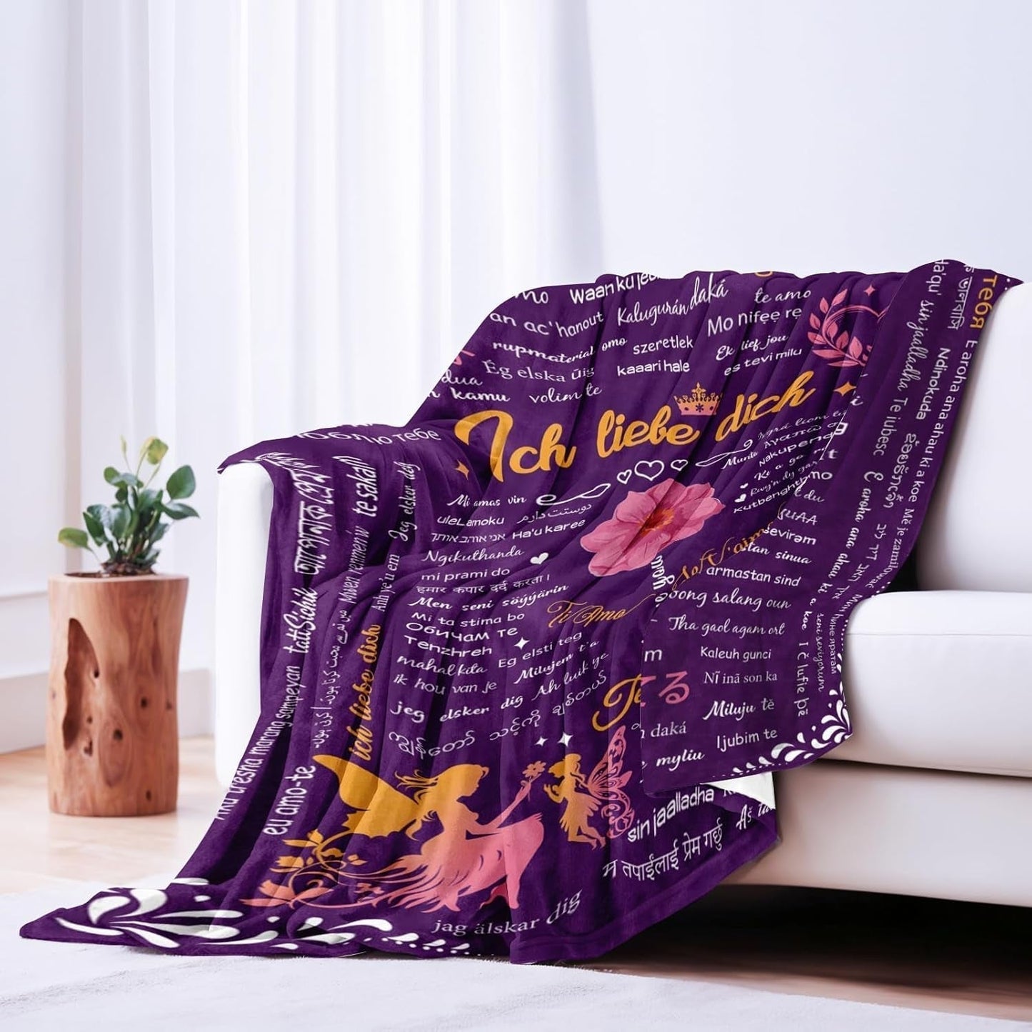 Cadeaus voor mama, jubileumcadeau voor koppels, naast vrouwen, echtgenoten, zussen en moeders, veiligheid Ideaal voor Moederdag, Valentijnsdag en Kerstmis 50"X60" bedden en dekens Yasrlvun