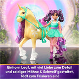 Unicorn Academy AVA en Unicorn Leaf Set - Originele figuren van ca. 12 cm groot uit de populaire Netflix-serie Met twee accessoires en haarborstels Voor fantasierijk rollenspel, voor kinderen vanaf 4 jaar Actiefiguren Naty Shop