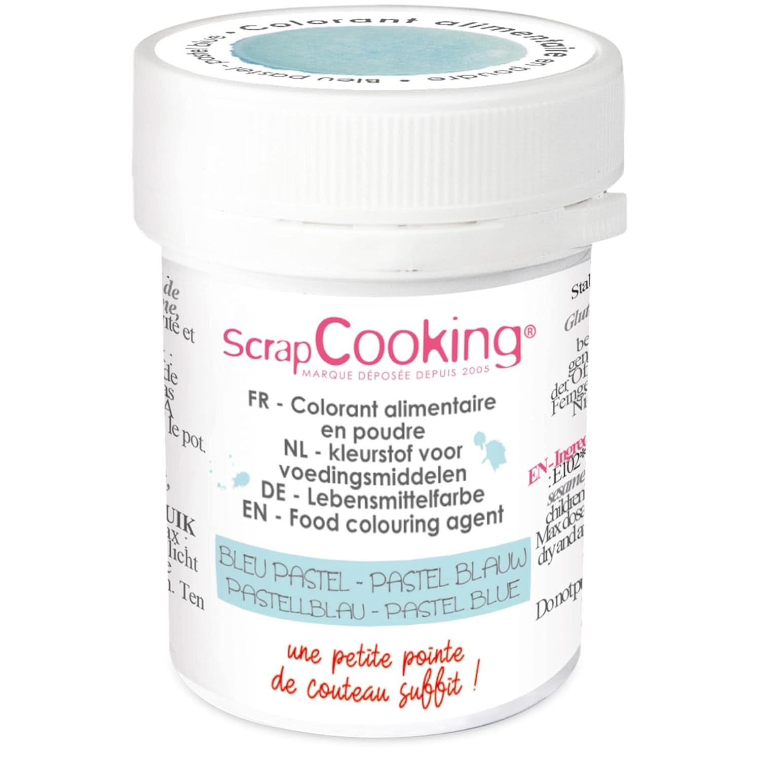 Scrapcooking, poederkleurstof, pastelblauw, 5 gram Naty Shop
