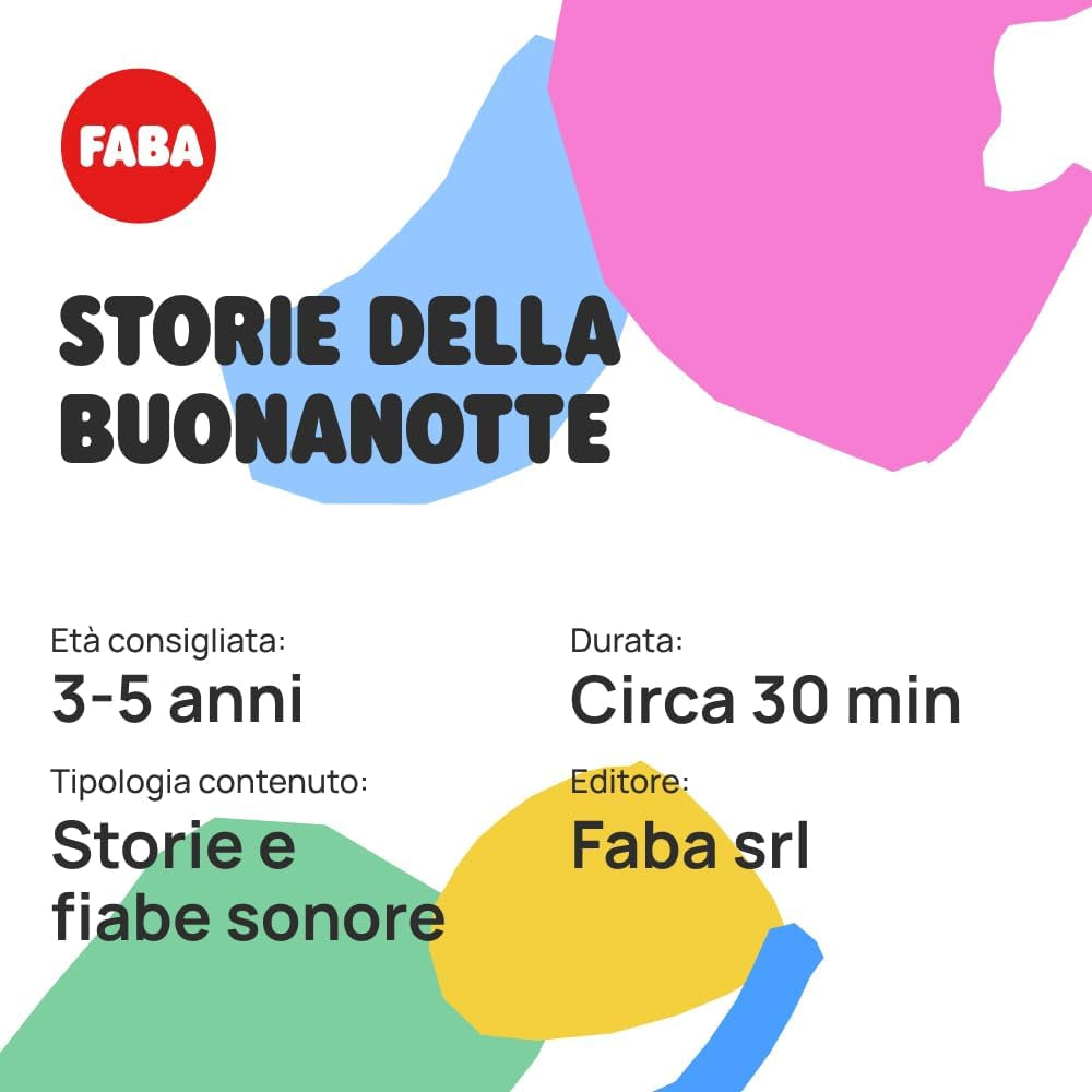 Geluidsfiguur - verhaaltjes voor het slapengaan - geluidsverhalen en sprookjes - speelgoed met educatieve inhoud, jongens en meisjes 3-5 jaar, Italiaanse versie Bebe Toys Naty Shop