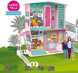 Lisciani - BARBIE poppenhuis - Barbie droomvilla op twee verdiepingen - 3D-huis om te bouwen, in te richten en te ontwerpen - Creatief knutsel- en constructiespeelgoed voor kinderen vanaf 4 jaar Poppenhuizen Naty Shop