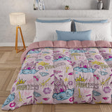 PETTI Artigiani Italiani - Winterquilt, Winterquilt, Eenvoudige quilt, Dubbelzijdig, Monocolor en digitaal printen, 100% anti-allergische microvezel, Made in Italy Quilts en quilts Naty Shop Princess 160 X 190 Cm