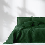 Ameliahome Sprei 170X210 Cm Dubbelzijdige Sprei Ultrasoon Quilten Polyester Ophelia Donkergroen Bedden en Dekens Besuche den AmeliaHome-Store