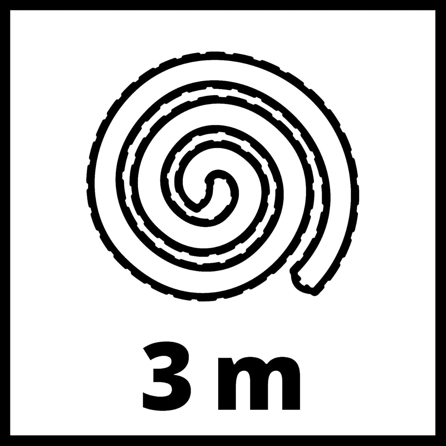Originele Einhell zuigslang voor nat-/droogzuigers (lengte 3 m, incl. aansluitadapter voor alle Einhell nat-/droogzuigers, gemaakt van hard plastic)