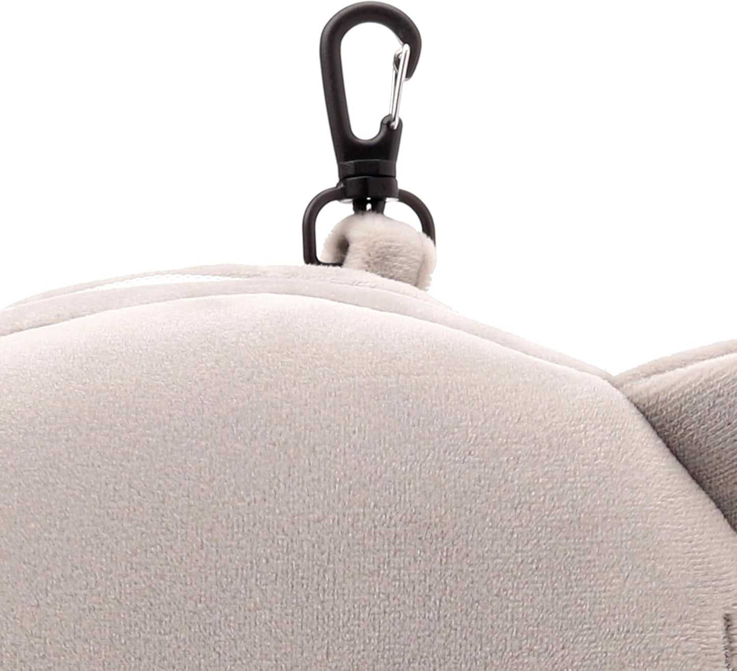 Reiskussen, rond, pluche, olifant en oogmasker, unisex, één maat, unisex, taille Unieke reiskussens Naty Shop