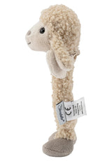 Flocke Sheep Sterntaler Catch Toy - motorisch speelgoed voor rammelen, aanraken en spelen - knuffel voor baby's en kinderen met ratelspeler als trouwe vriend - babyspeelgoed van zachte, zandkleurige stof Baby Toys Naty Shop