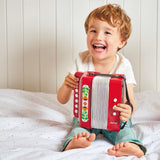 Janod - Accordeon Gioia - Muziekinstrument voor kinderen - Rollenspel en vroeg muzikaal onderwijs - Met riem - Vanaf 3 jaar, J07654 Jucarii Bebe Naty Shop