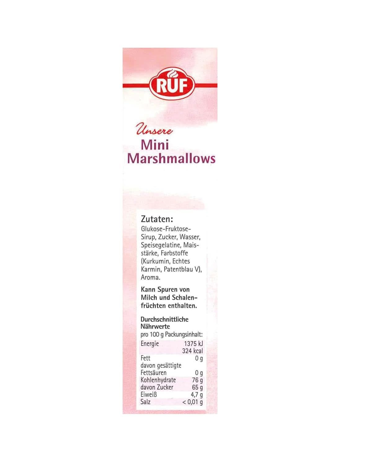 RUF Mini Marshmallows, pastelkleuren, 45 gram Naty Shop
