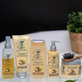 - Ontwarrende spray, verzorging, niet uitspoelen en siliconen, olijf-, shea- & arganolie, ontwart, herstelt en voedt - droog en beschadigd haar - 150 ml Haarontwarrende producten Naty Shop
