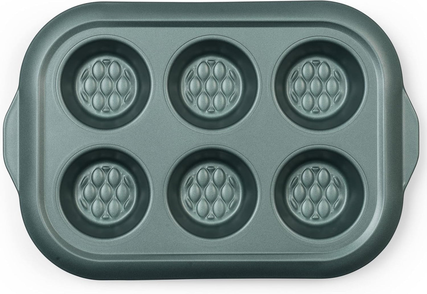 Progress BW09819G2EU7 Shimmer Kollektion, Runde Backform Aus Kohlenstoffstahl Mit Antihaftbeschichtung, Ideal Für Pies, Kuchen, Torten en Quiches, 28 Cm, Grün Vormen en bakplaten Naty Shop 30Cm Muffin