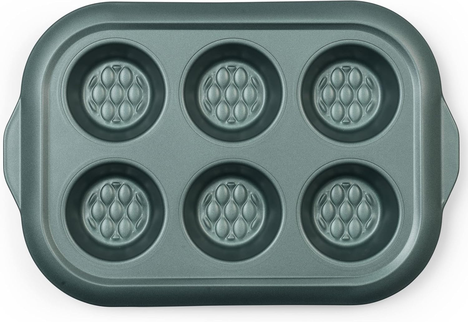 Progress BW09819G2EU7 Shimmer Kollektion, Runde Backform Aus Kohlenstoffstahl Mit Antihaftbeschichtung, Ideal Für Pies, Kuchen, Torten en Quiches, 28 Cm, Grün Vormen en bakplaten Naty Shop 30Cm Muffin