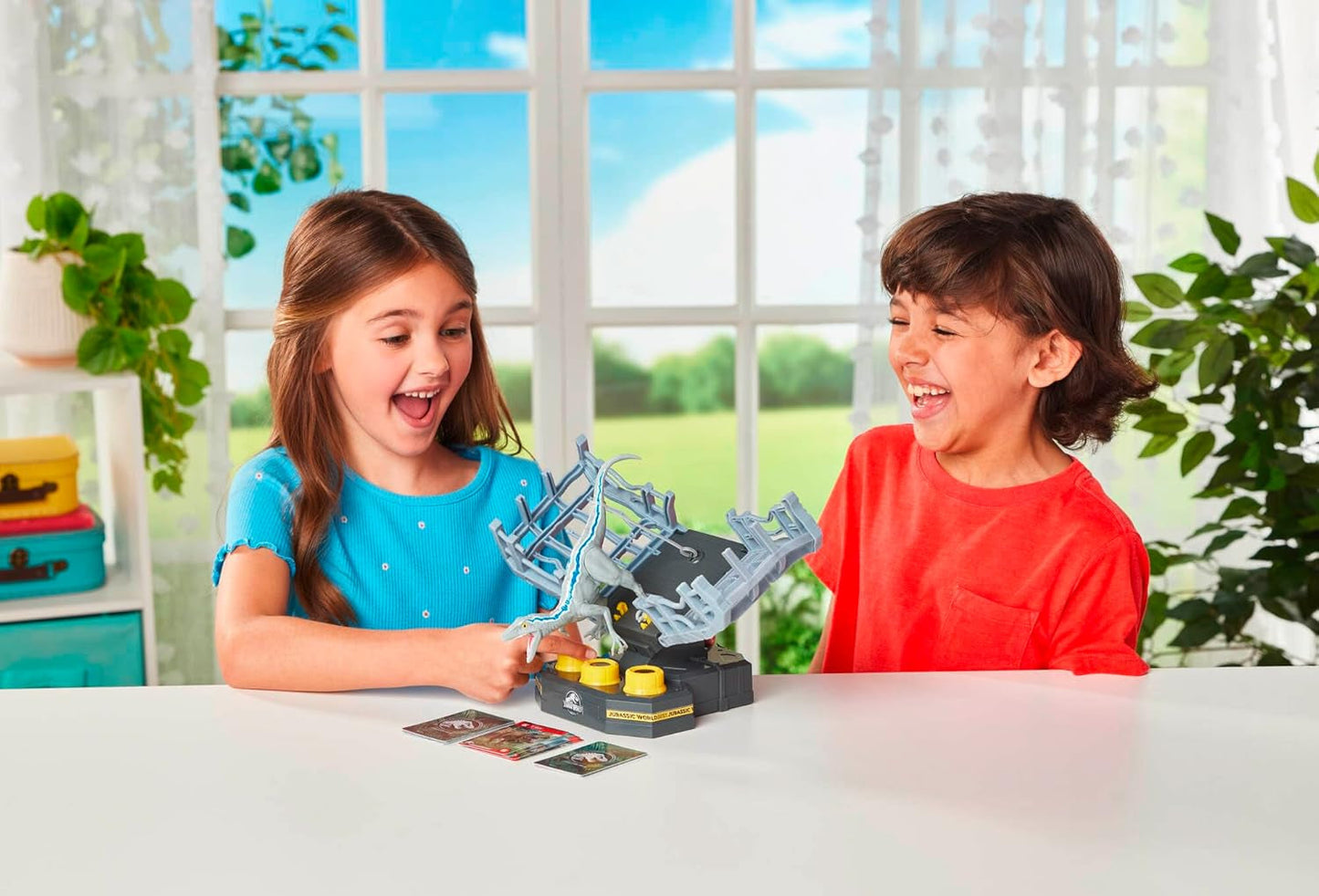 EPOCH Games, Jurassic World - Cage Breaker, 7523, dinosaurusspeelgoed, bordspel voor kinderen vanaf 4 jaar