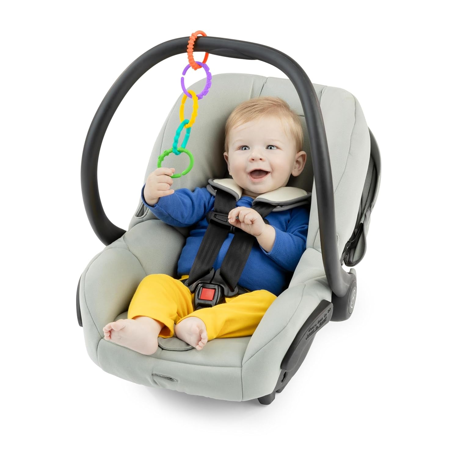 Heldere start, Oball, verbindingsschakels voor wandelwagenketting, veel schakels, opvouwbaar, gemakkelijk te bevestigen, gemakkelijk schoon te maken, perfect voor op reis Bebe Toys Naty Shop