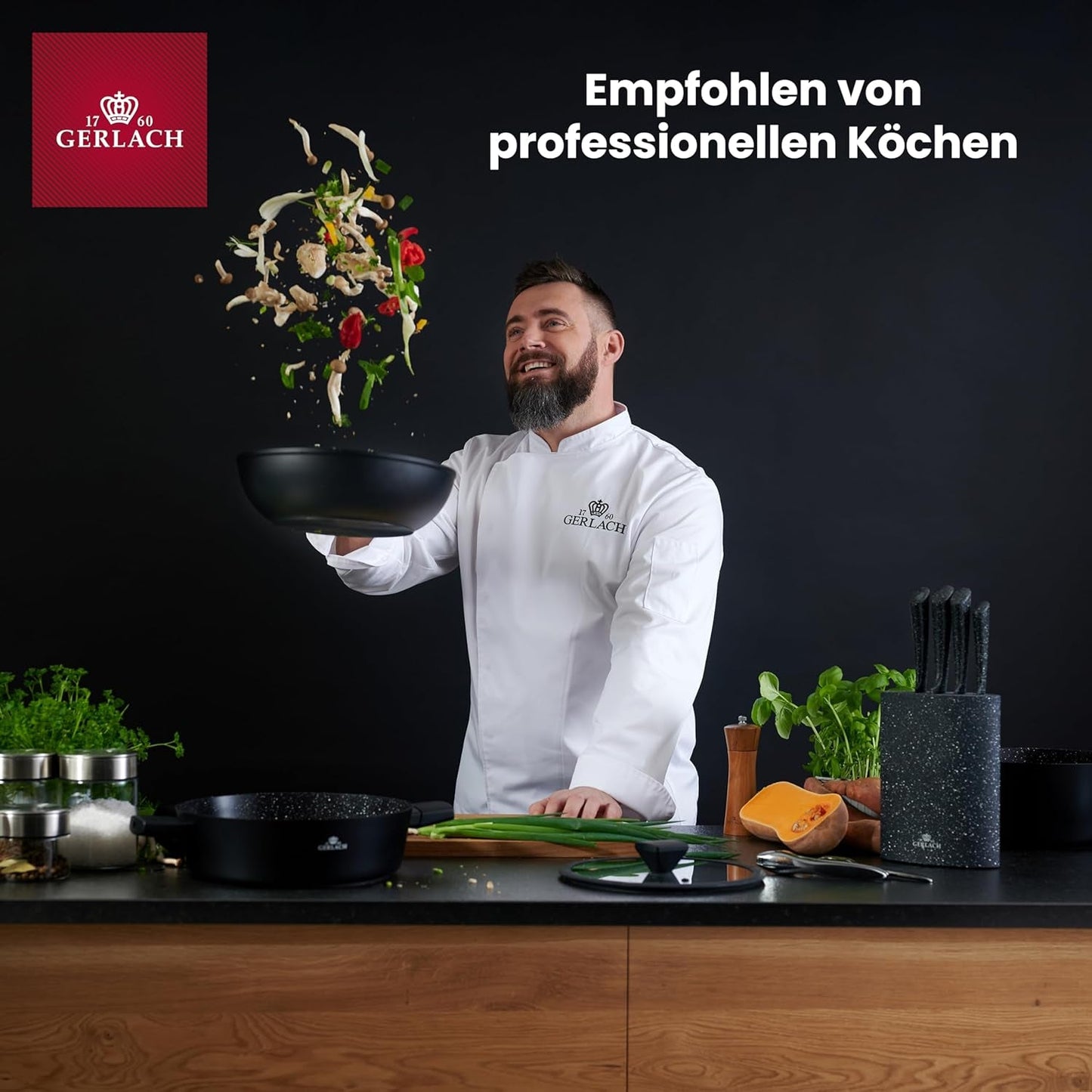 Gerlach 1760 servies - 18-delig - Servies voor 6 personen - Bordenset - Modern porselein, wit