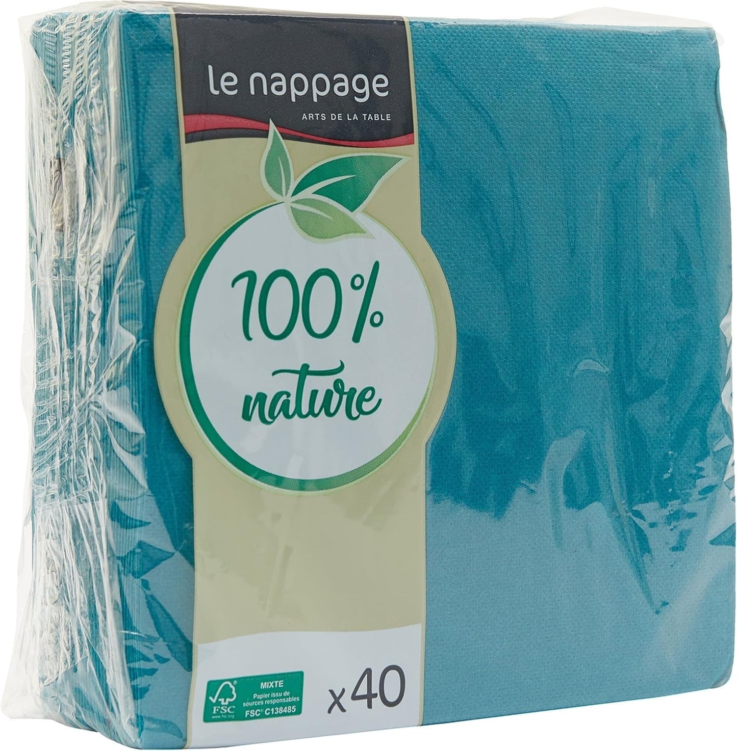 - Tex Touch papieren servetten - Zwart - Fsc®-gecertificeerde servetten - Recyclebaar en biologisch afbreekbaar - Set van 40 grote zwarte servetten 38 X 38 Cm