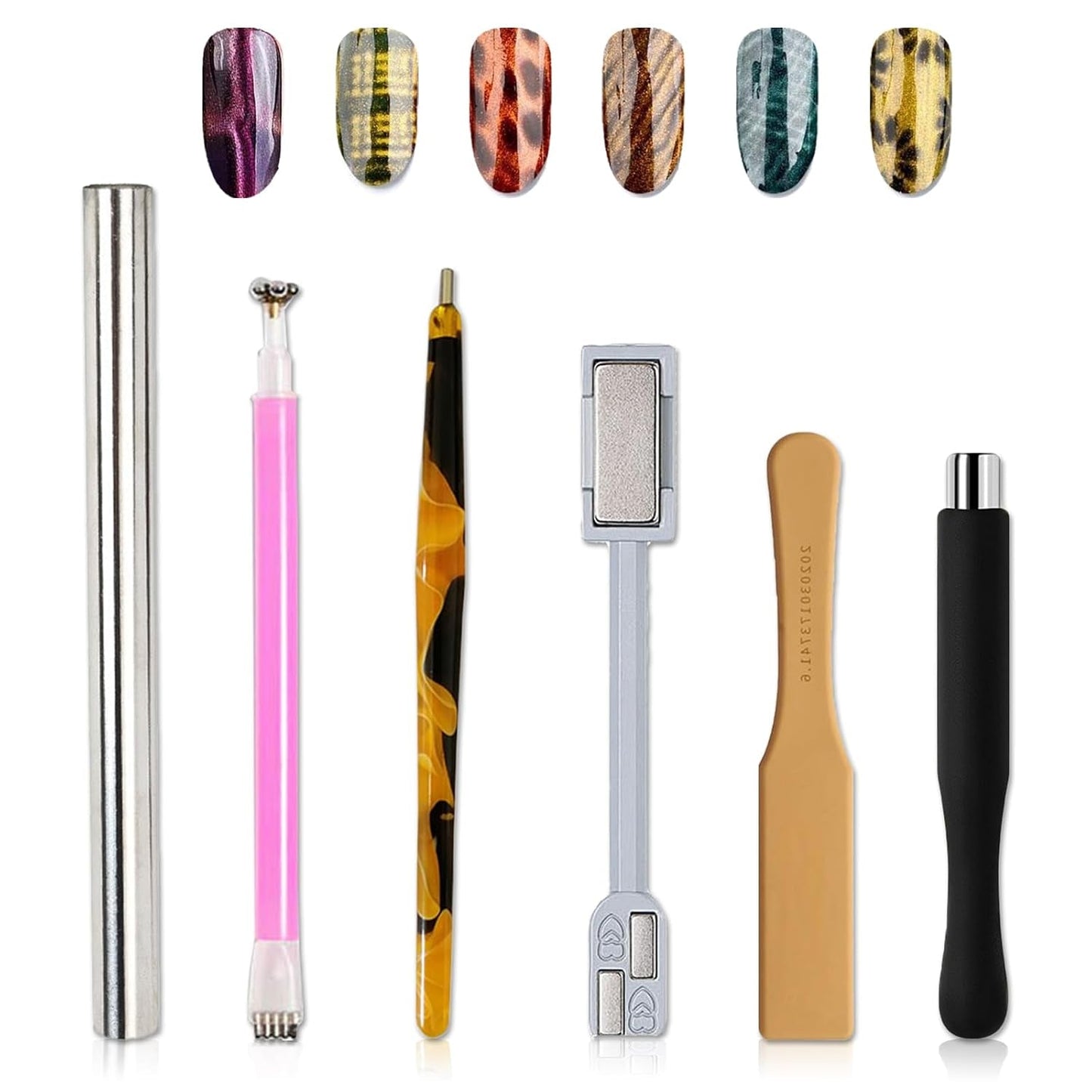 14 Stück Nail Art Werkzeug Magnetstift DIY Magic 3D Magnet Stick Set Verwendung Mit Cat Eye Gel Pulver Oder Nagelack - Magnetic Stift Katze Eye Pen voor ideale Katzenaugen Magische Effekt