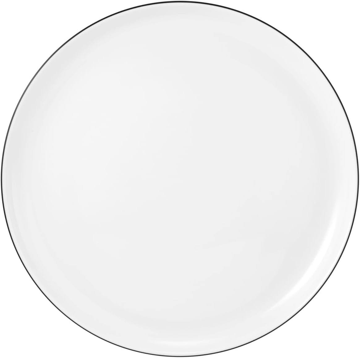 Seltmann Weiden serviesset 001.737148 Lido - 6 dinerborden + 6 onderborden - 12 delig - Black Line