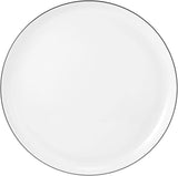 Seltmann Weiden serviesset 001.737148 Lido - 6 dinerborden + 6 onderborden - 12 delig - Black Line