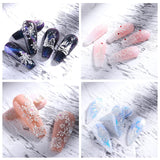 4 Blatt 3D Nagelsticker Weihnachten Nagelaufkleber Christmas 5D Stereoskopisch Selbstklebend Schneeflocke Schneemann Nail Art Sticker Decoratie Nageldesign Zubehör