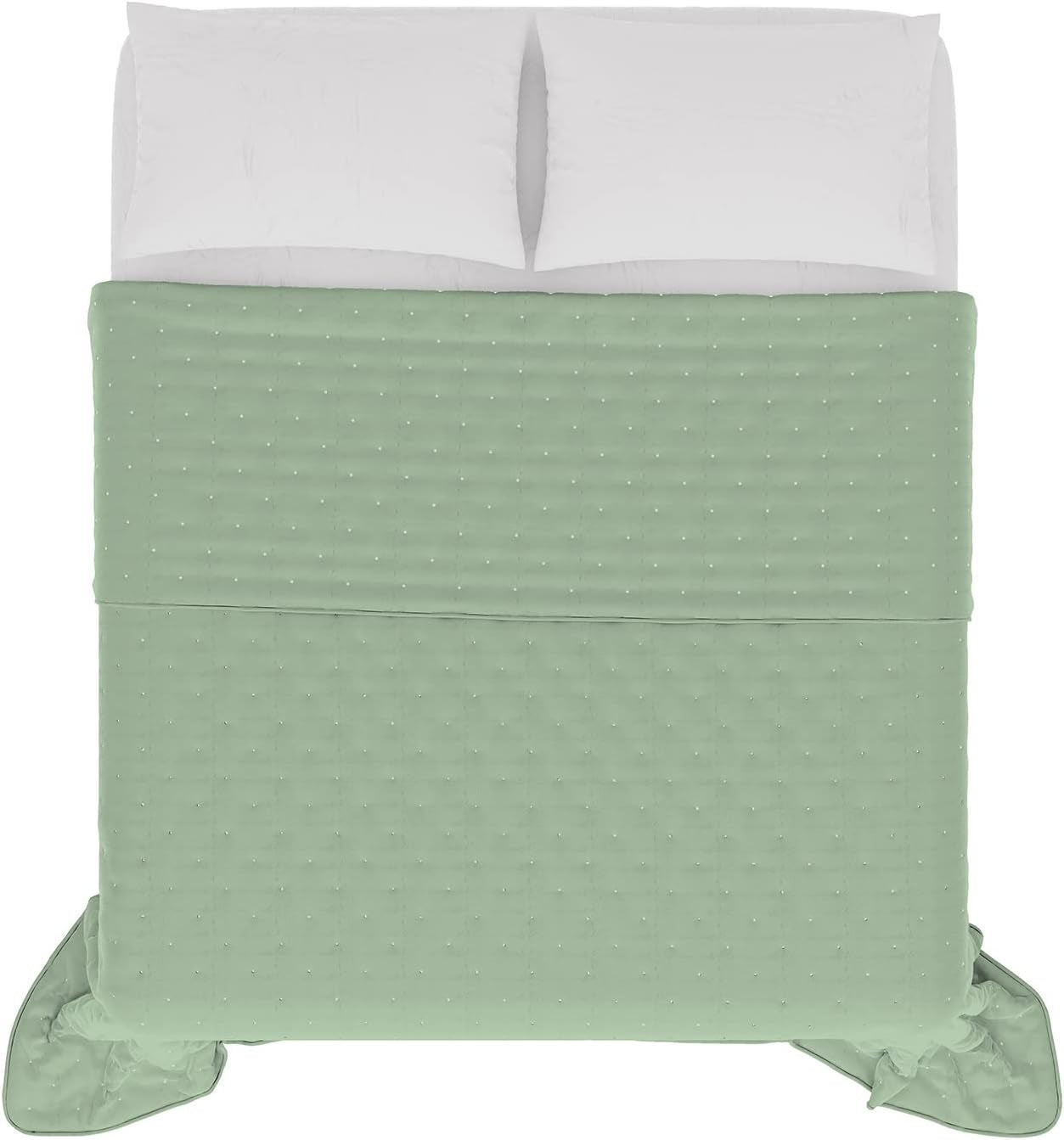 Italiaans beddengoed CHIC zomerdeken, microvezel, DUBBEL 250X250Cm, lichtgroen Quilts en quilts Naty Shop Lichtgroen Dubbel 250X250Cm