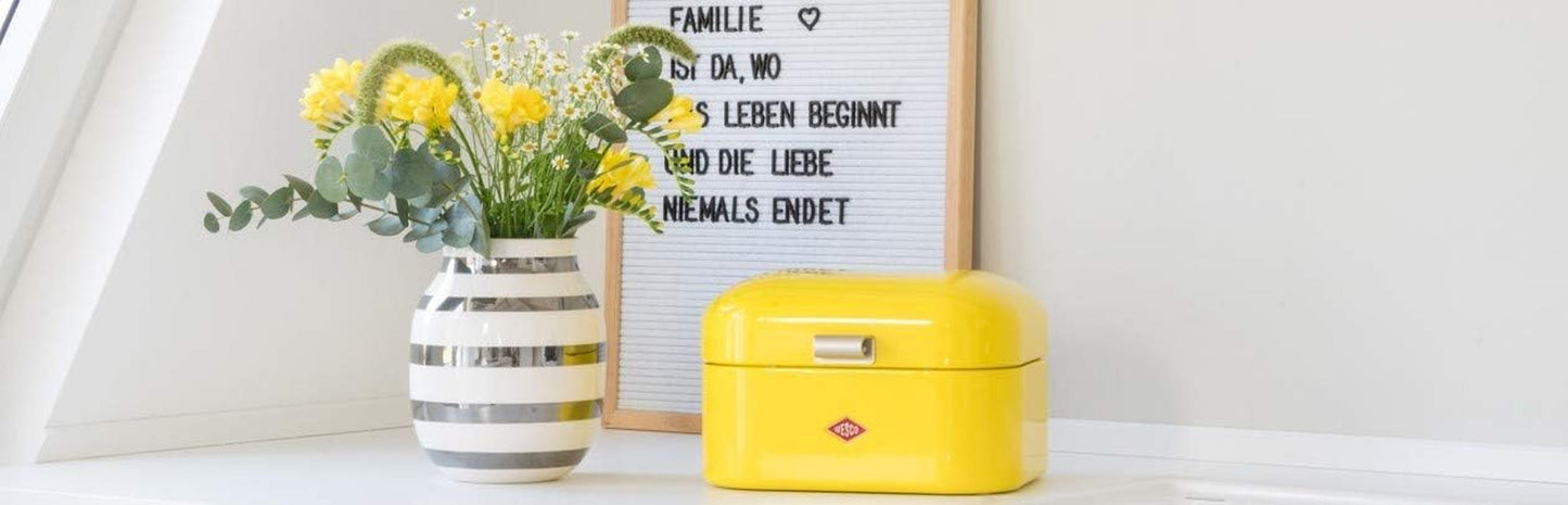 Wesco 235 001 Mini Grandy broodmand 17 x 18 x 12 cm (L/B/H) roze, RVS Voedselbewaardozen Naty Shop