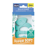 Chicco Soft&Clean bijtring hagedis, blauw, 2M+