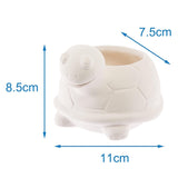 Baker Ross FX594 Turtle keramische plantenbakken - 2 stuks, schilder je eigen plantenbak