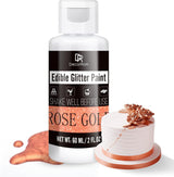 Eetbare vloeibare glitter - 6 kleuren metallic glitter kleurstof voor taartdecoratie, bakken, muffins - Eetbare vloeibare glitter metallic poeder voor doe-het-zelf koekjes, fondant, taarten