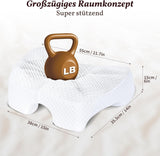 SAHEYER zijslaapkussen met arm, ergonomisch orthopedisch kussen, nek- en schouderkussen van traagschuim, nekkussen met armen in meerdere hoeken voor vele slaapposities (wit) Cervicale orthopedische kussens Naty Shop
