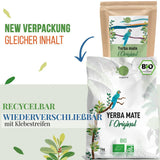 ORIGEENS BIO YERBA MATE THEE 1 KG - The Original I Ongebrand, bladeren, zonder stengels, stof en kruimels I Energieke en ontgiftende drank