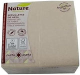 Servetten van gerecycled papier, 2-laags, milieuvriendelijk, 100% gerecyclede vezels, 50% gerecyclede plastic verpakking, 33 x 33 cm.