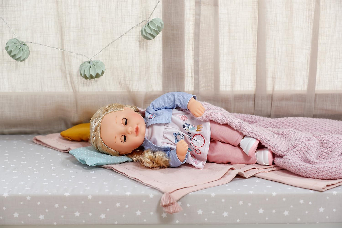 BABY born Sophia Rose - zachte pop van 36 cm - Pop met hoogwaardig blond haar en slaperige ogen - Geschikt voor kinderen vanaf 1 jaar