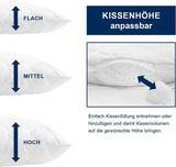 Irisette Noblesse kussen - Made in Germany - Kussen met afneembare hoes van puur katoen, 80 X 80 cm, Oeko-Tex gecertificeerd Naty Shop standaard kussens