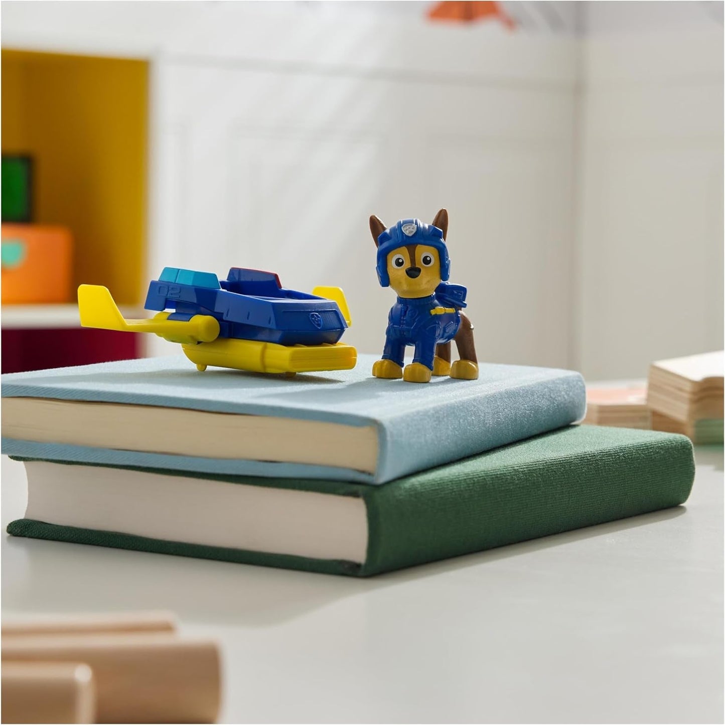 PAW PATROL Chase Action Pup Mini Reddingsvliegtuig Speelset met opvouwbare vleugels Speelgoed voor kinderen van 3 jaar oud Actiefiguren Naty Shop